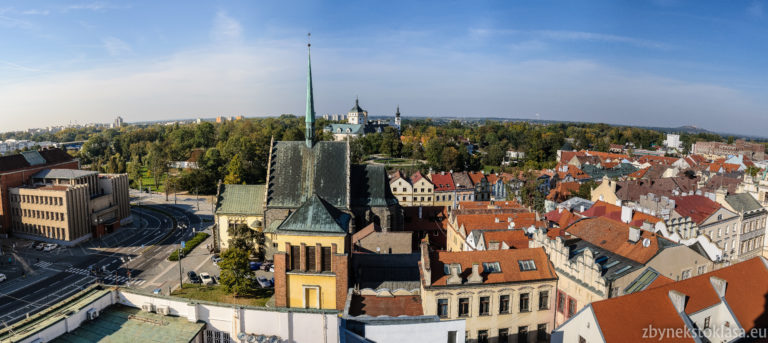 Panorama Pardubic, staré město a zámek